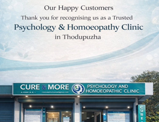 Cure & More Psychology And Homoeopathic Clinic, Thodupuzha ,Puthuchira Perumbillichira