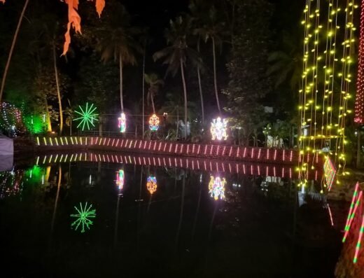 Kolani Sree Krishna Temple pond Thodupuzha