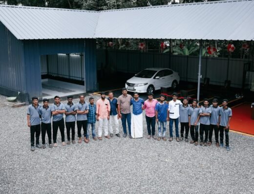 Team professionals automotive car workshop